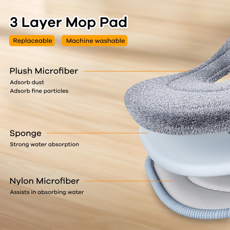باميدي مجموعة ممسحة بديلة من الألياف الدقيقة من BOMIDI مكونة من 6 قطع - Image 2